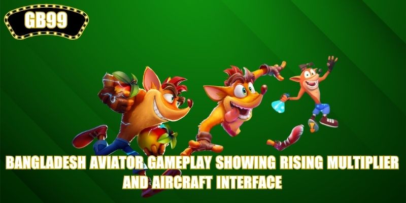 Bangladesh Aviator gameplay showing rising multiplier and aircraft interface