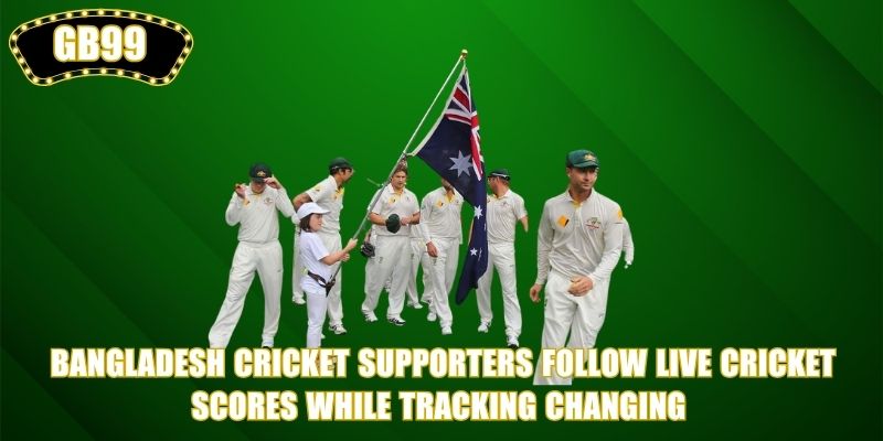 Bangladesh cricket supporters follow live cricket scores while tracking changing 