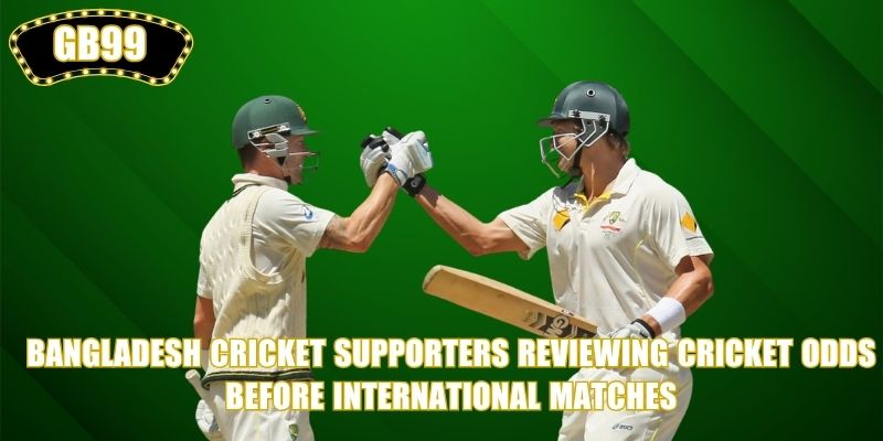 Bangladesh cricket supporters reviewing Cricket Odds before international matches