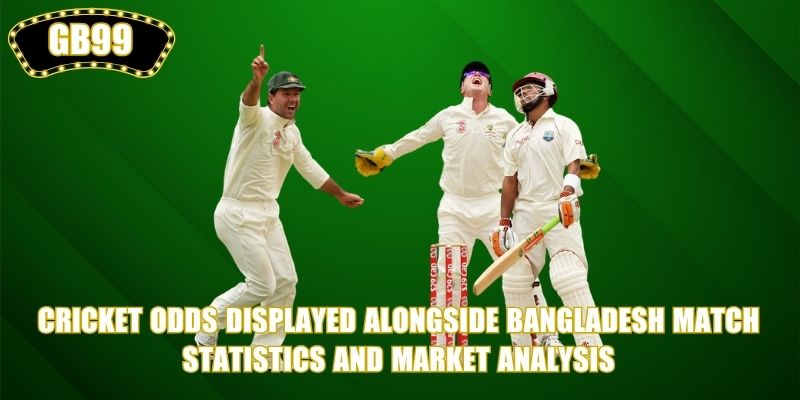 Cricket Odds displayed alongside Bangladesh match statistics and market analysis