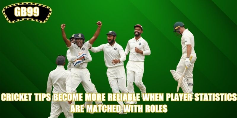 Cricket Tips become more reliable when player statistics are matched with roles