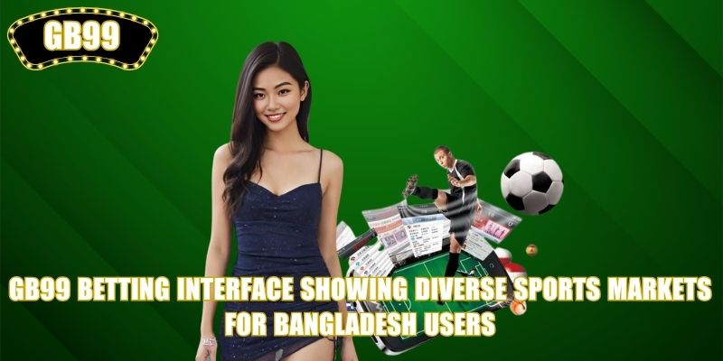 GB99 Betting interface showing diverse sports markets for Bangladesh users
