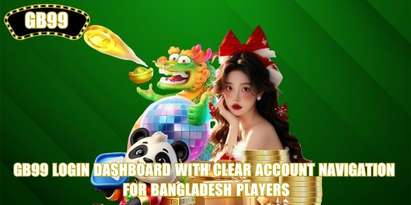 GB99 Login dashboard with clear account navigation for Bangladesh players