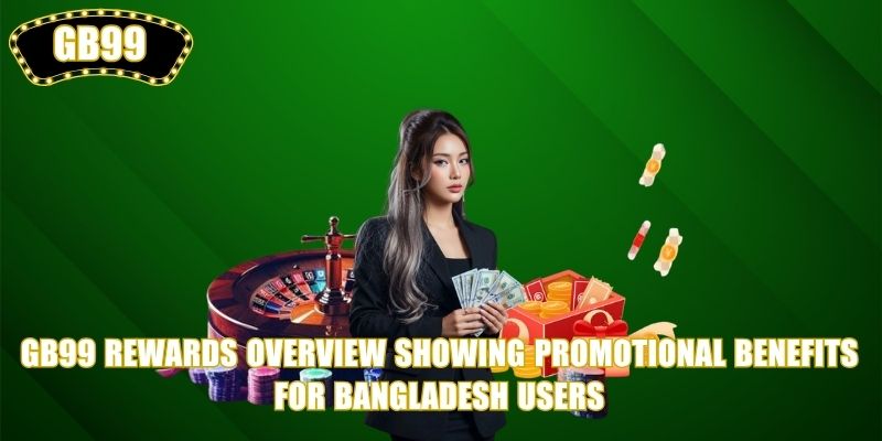 GB99 Rewards overview showing promotional benefits for Bangladesh users