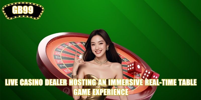 Live Casino dealer hosting an immersive real-time table game experience</em>